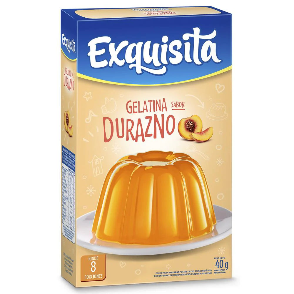Gelatina EXQUISITA Durazno