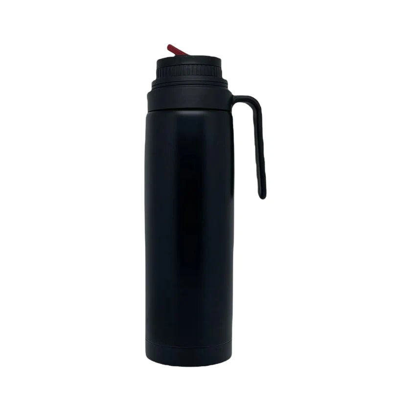 Termo Acero Inoxidable NEGRO 1 Litro con Pico Matero