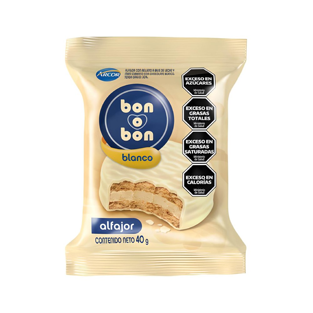 Alfajor Alfajores BON O BON Blanco
