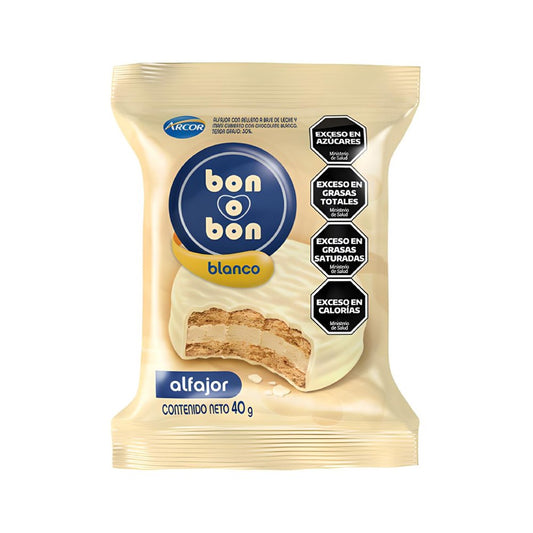 Alfajor Alfajores BON O BON Blanco