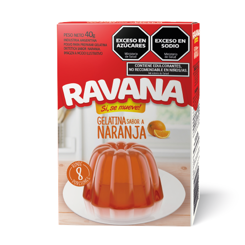 Gelatina RAVANA Naranja