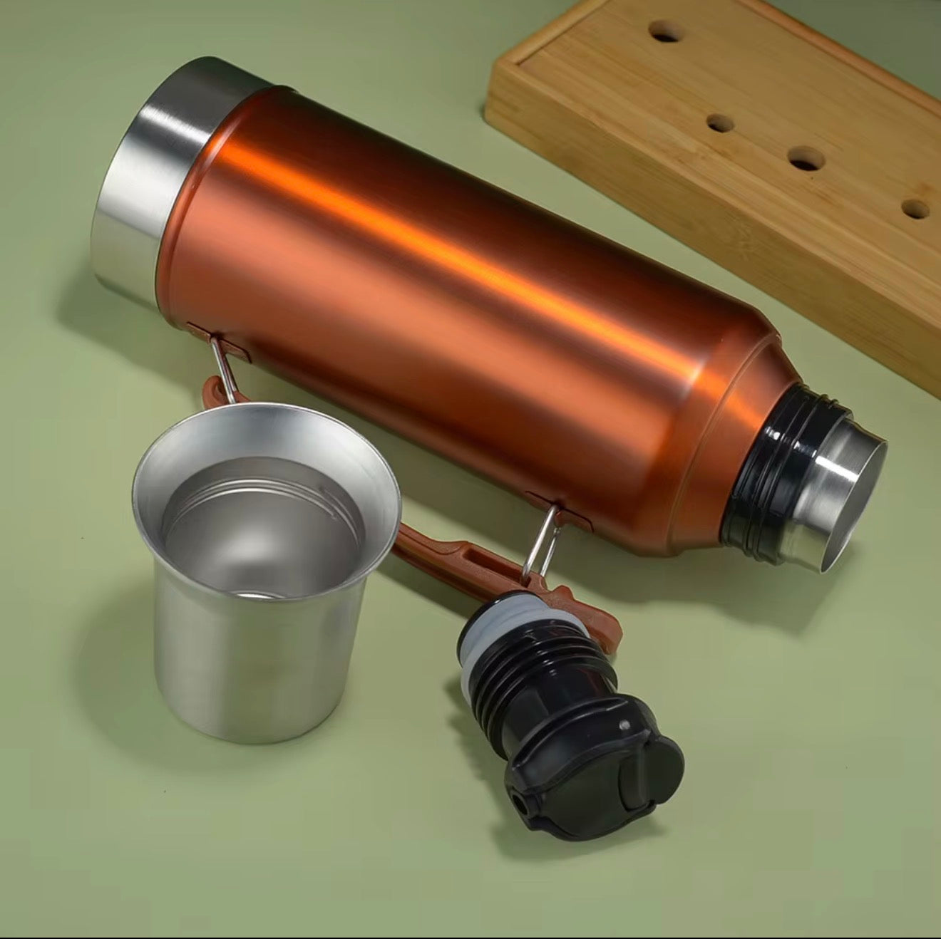 Termo acero inox 1.3 litros ( colores varios )