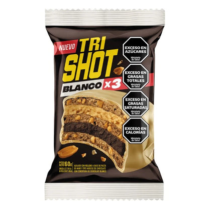 Alfajor triple SHOT Chocolate Blanco
