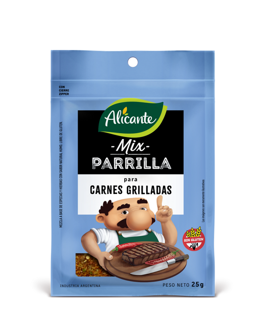 Condimento ALICANTE Mix Parrilla, Carnes Grilladas (SIN T.A.C.C.)